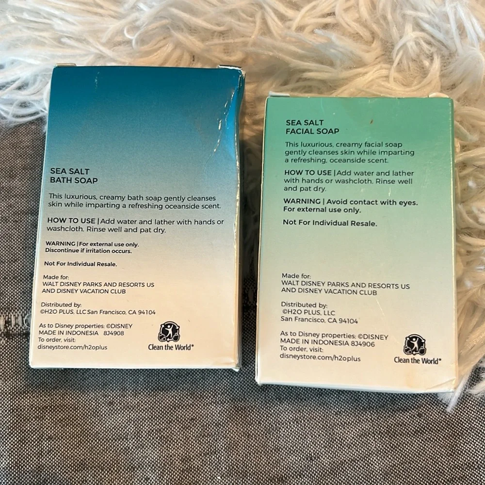 🩶5/$30 Disney H2O+ Sea Salt Bath and Facial Soap Set